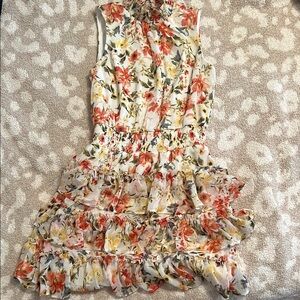 Floral Sleeveless Dress - Multicolor